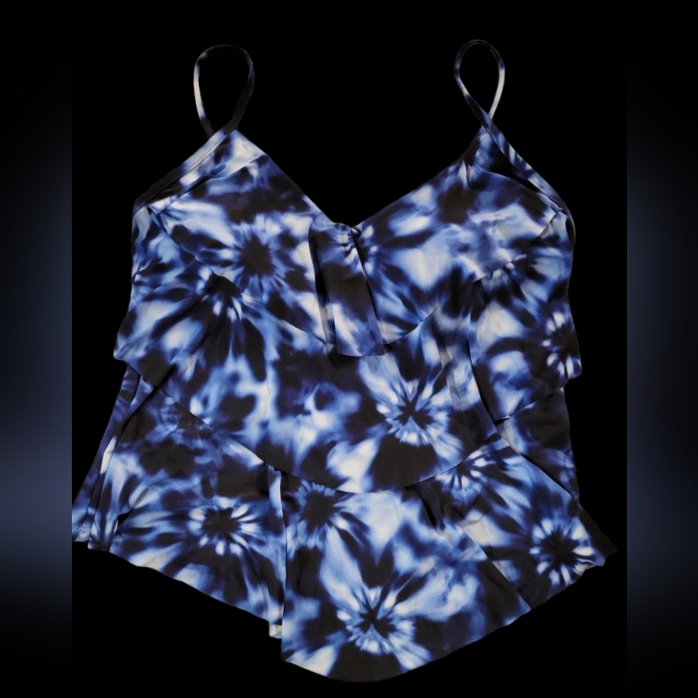 Aqua Green Bathing Suit Top, Womens Large